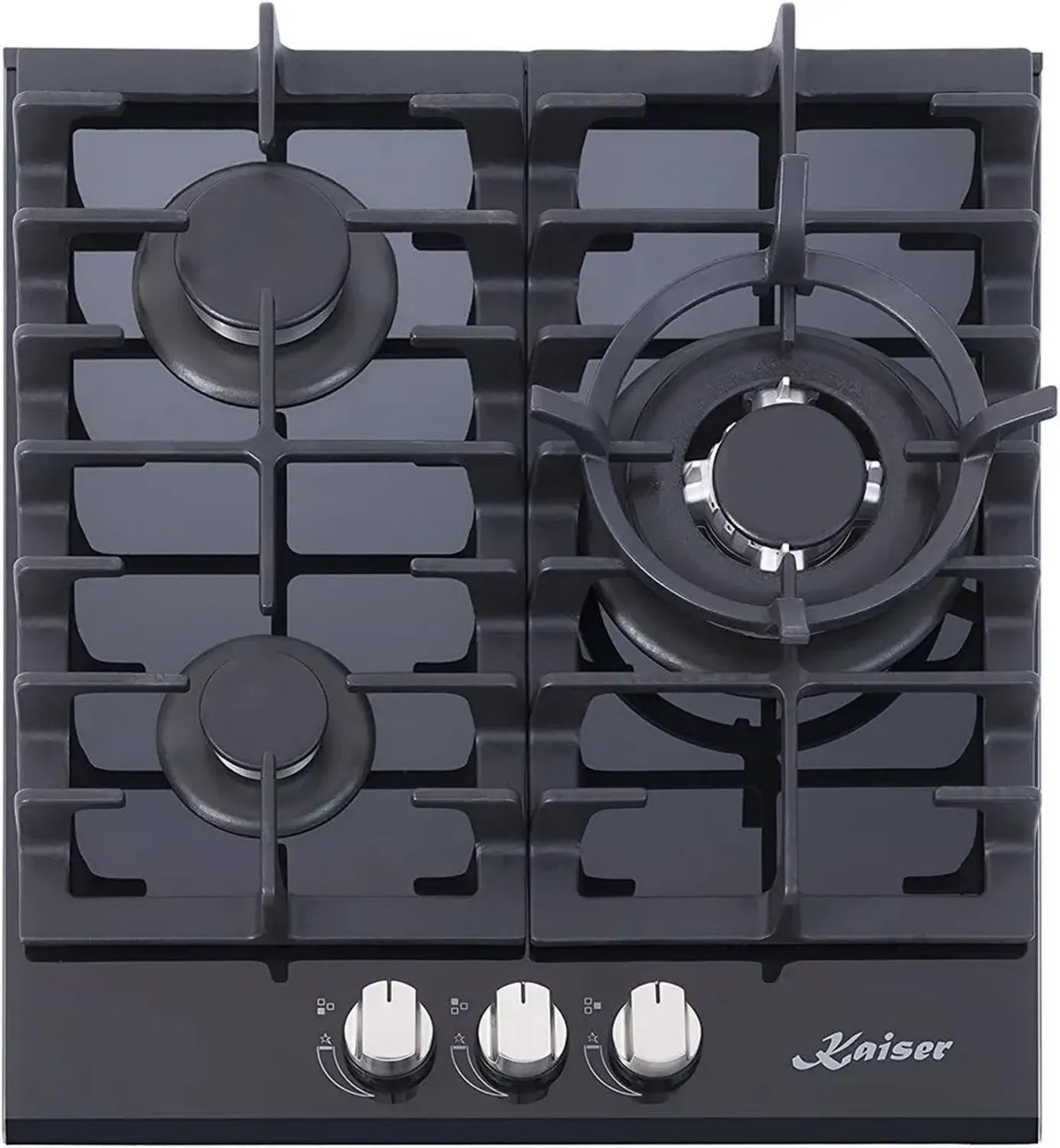 Kaiser 45cm Autark Gaskochfeld mit 3 Brennern und 3,8 kW WOK